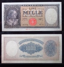 Italy 1000 Lire 1947 P83 aUnc