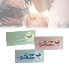 Bigliettini Battesimo Bimbo