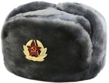 Colbacco Grigio In Dotazione All'esercito Russo Originale Ushanka - Taglie Varie