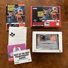 Super Nintendo SNES Best Of The Best Championship Karate PAL Completo BELLISSIMO