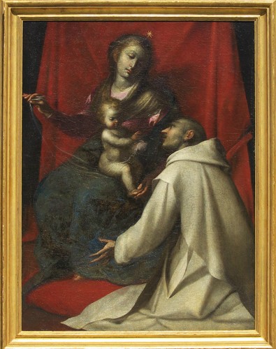 Dipinto olio madonna e - ad,