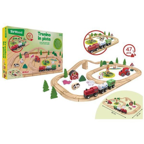 Pista treno legno - treno,