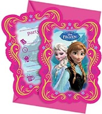 6 INVITI BIGLIETTI FROZEN