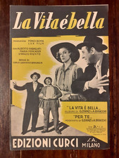 SPARTITO - La vita è bella - GIOVANNI D'ANZI - ANNI 40 - A. BRACCHI