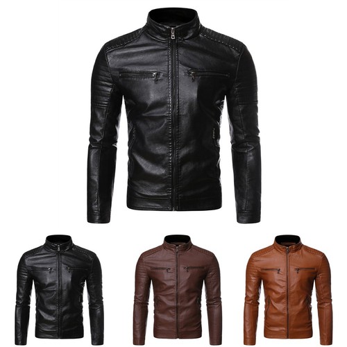 Giacca similpelle casual - similpelle,