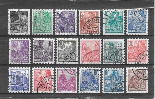 Ddr germania 1954 usati - usati, n°