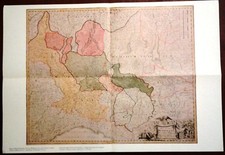 Carta geografica DUCATO DI MILANO Homann 1990