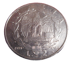 2 Lire 1939 - Magnetica- Regno V.E. III