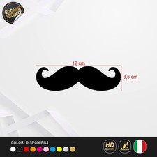 Adesivo Baffi 12 cm per Moto