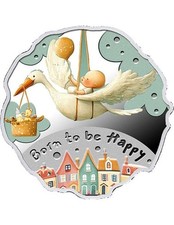 Moneta argento 500 franchi NATI PER ESSERE FELICI Camerun 2025