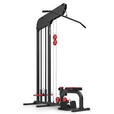 Latmachine completa con sedile e barra alta panca multiuso linea semi-pro