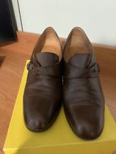 Scarpe Comode N 39 Da Signora Vera Pelle Tacco Medio Cm. 5