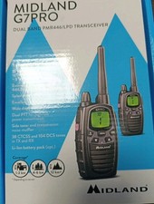 RICETRASMITTENTE Midland G7 Pro NERO Walkie Talkie C1090 G7pro radio 1 coppia 