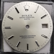 Rolex Dial Quadrante Silver 34mm Oyster Perpetual Date 15000 15200 Calibre 3035