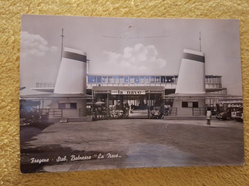Cartolina fregene stabilimento - cartolina,