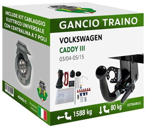 Gancio orizzontale estraibile - gancio,