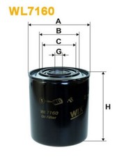 WL7160 FILTRO OLIO PER Iveco