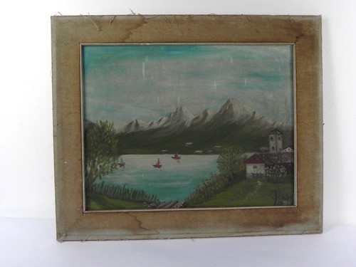 Dipinto olio tela - ad, su