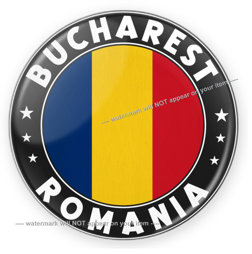 Metal fridge magnet bucharest - fridge,