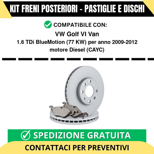 Kit freni posteriori per - kit,