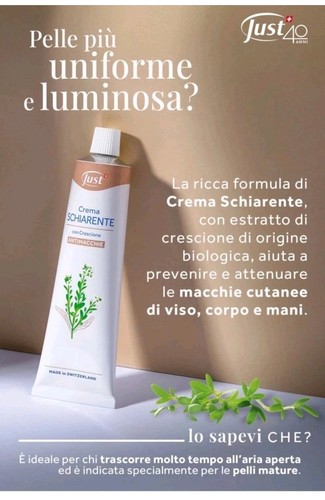 Crema schiarente just - schiarente, ml