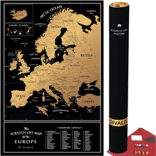 Cartina grattare europa 60 - da,