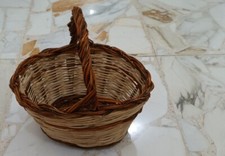 CESTA VIMINI CESTO PANIERE CON