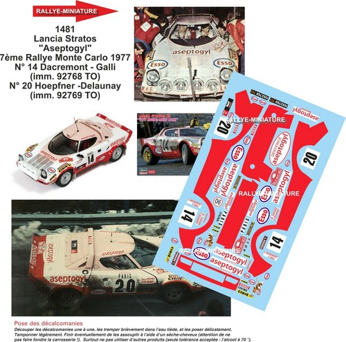 Decals ref 1481 lancia - decals,