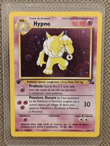 Carta pokemon hypno 8 holo - pokemon,