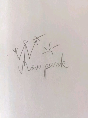Penck disegno firmato - a., r.