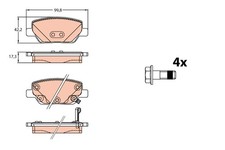TRW Pastiglie Freno GDB2156