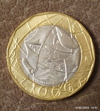 Moneta 1000 lire 1997 con - moneta,