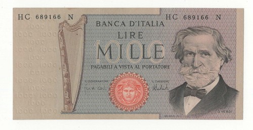 1000 lire giuseppe verdi - 1000,