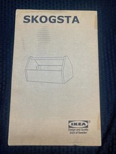 NEW - IKEA SKOGSTA Cassetta portaoggetti in legno con maniglia cassetta degli attrezzi (19717)