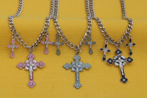 Collana catena croce - ,