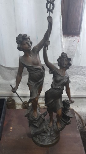 Statua bronzo vintage - statua,
