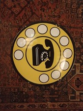 Insegna telefonica vintage - insegna,