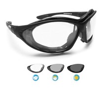 Bertoni Occhiali Sportivi Fotocromatici Antivento Moto Sci Skydiving F333A