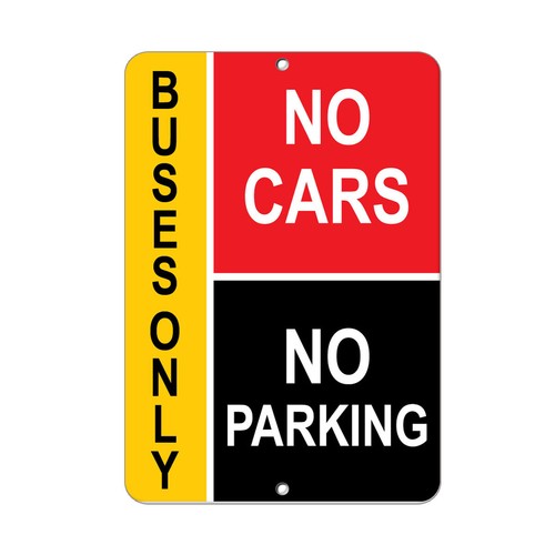 Aluminum vertical metal sign - aluminum,