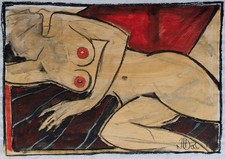 Nudo di donna sdraiato