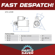 Motorino avviamento adatto a