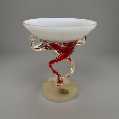Vaso vetro artistico rosso - artistico,