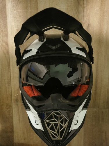 Casco motocross con visiera - con,