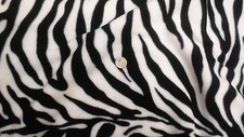 Tessuto in pile polare stampa animale antipillo - stampa zebra - GRATIS UK P&P