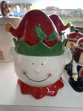 Scatola Elfo Porcellana Natale