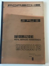 Manuale Officina Informazioni Porsche 928 '79 WKD 458240 II Edizione #273