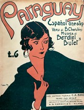 SPARTITO PARAGUAY ( Cherubini Berdiel Butet )  ANNO 1928 VI° ERA FASCISTA