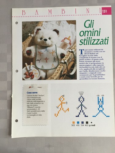 Schema punto croce bambini - schema,
