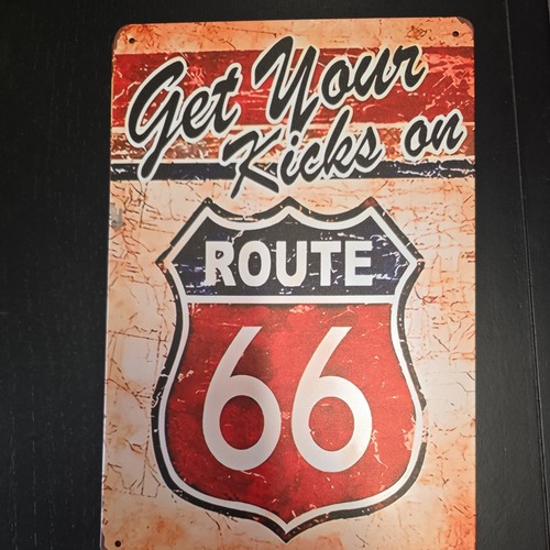 Cartelli latta route 66 - route,