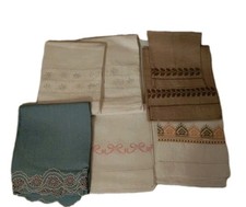 Asciugamani Lino Ricamati A